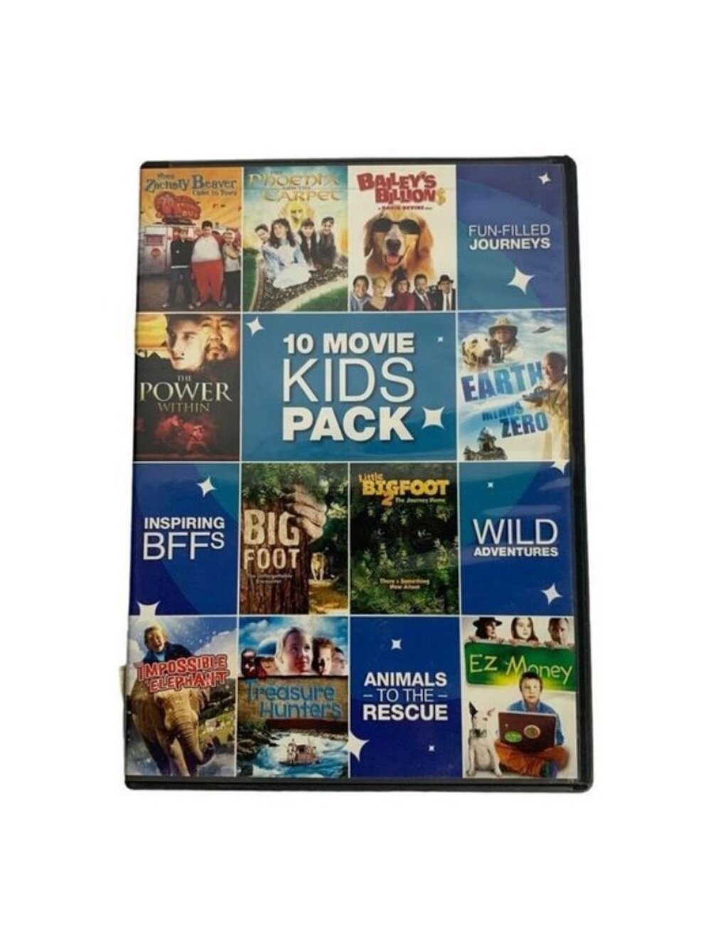 10 Movie Kids Pack Family Adventure Collection Echo Bridge DVD Multimovie Set